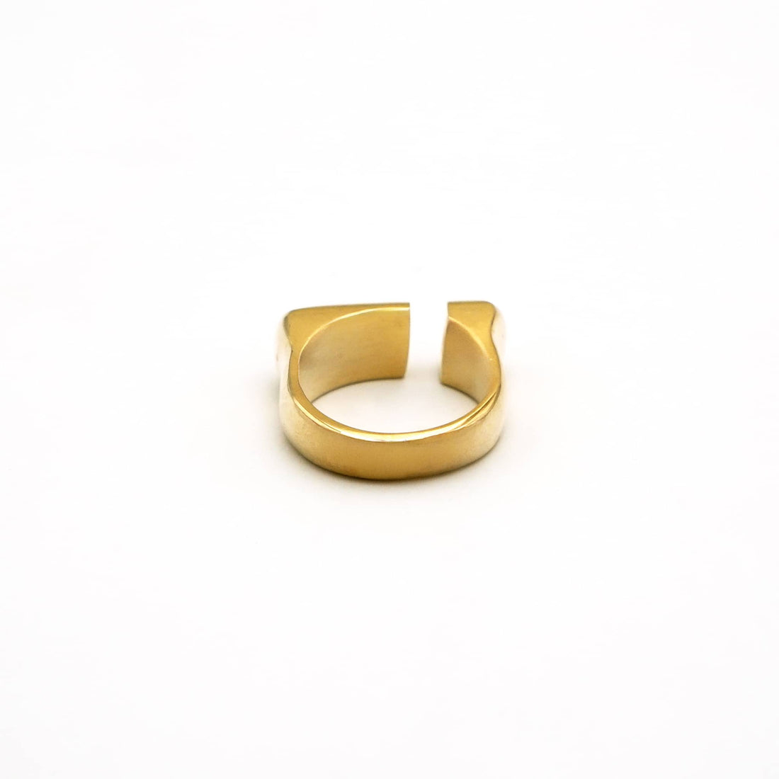 Anga Adjustable Initial Signet Ring