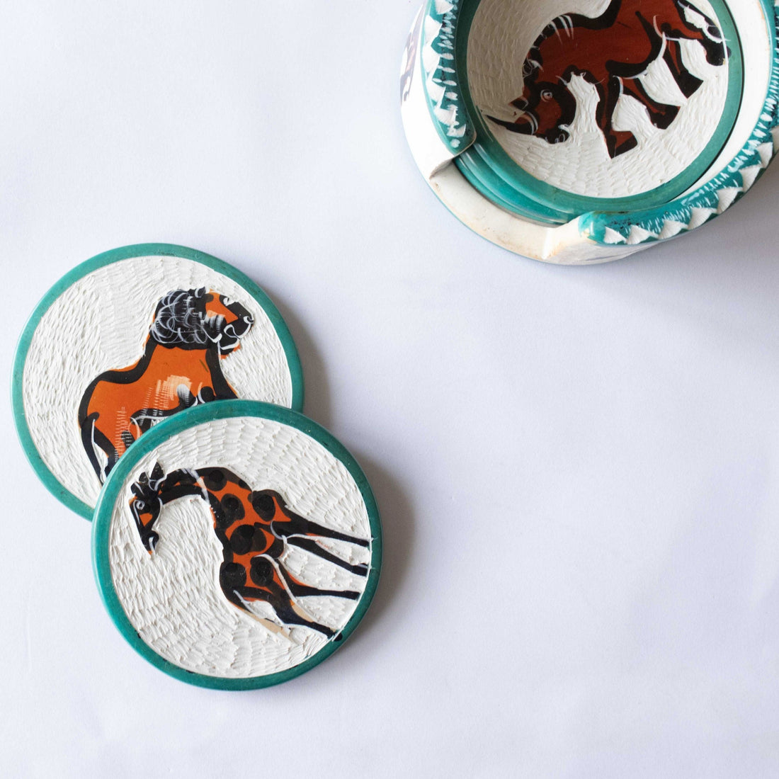 Handmade Coasters - Animals Engraved