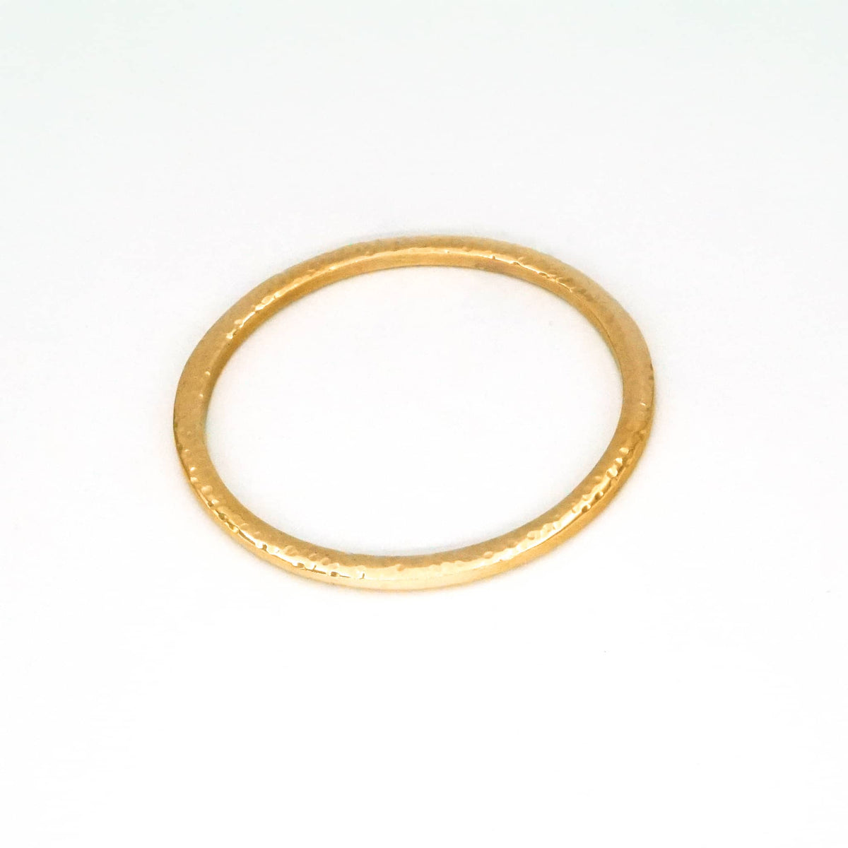 Large Gauge Stackable Brass Bangle | Asha