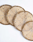 Beaded Coasters- Set of Four