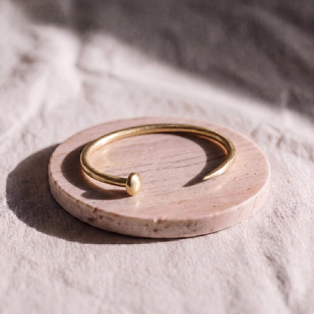 Bent Nail Brass Cuff Bracelet | Doa Ecodunia