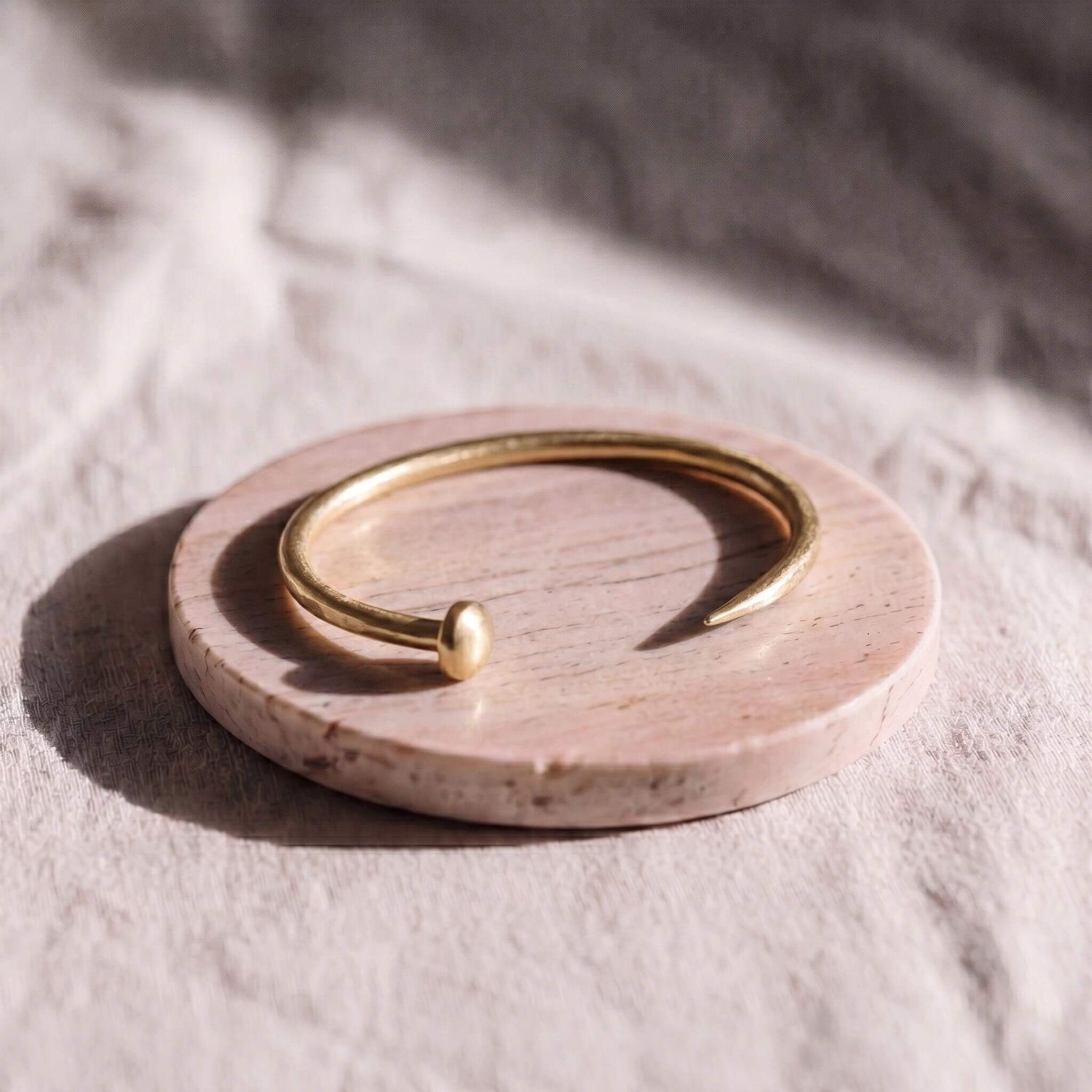 Bent Nail Brass Cuff Bracelet | Doa Ecodunia