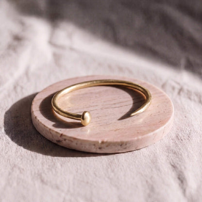 Bent Nail Brass Cuff Bracelet | Doa Ecodunia