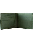 Leather Bifold Standard Wallet -  Green