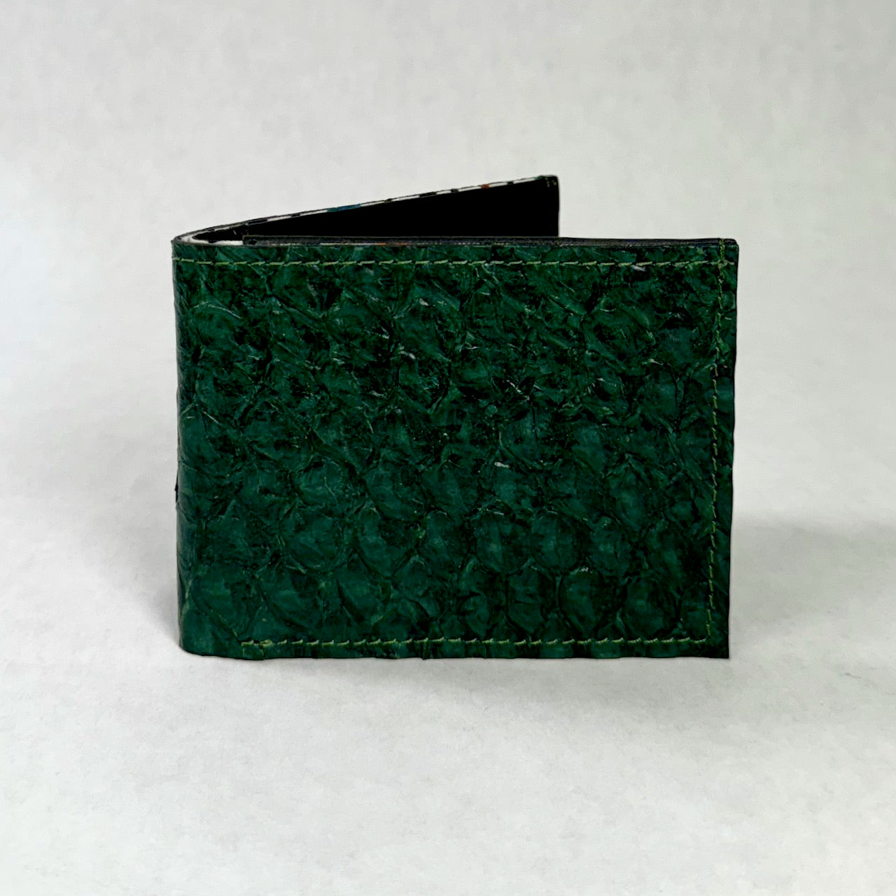 Fish Leather • Bifold - Standard | Green