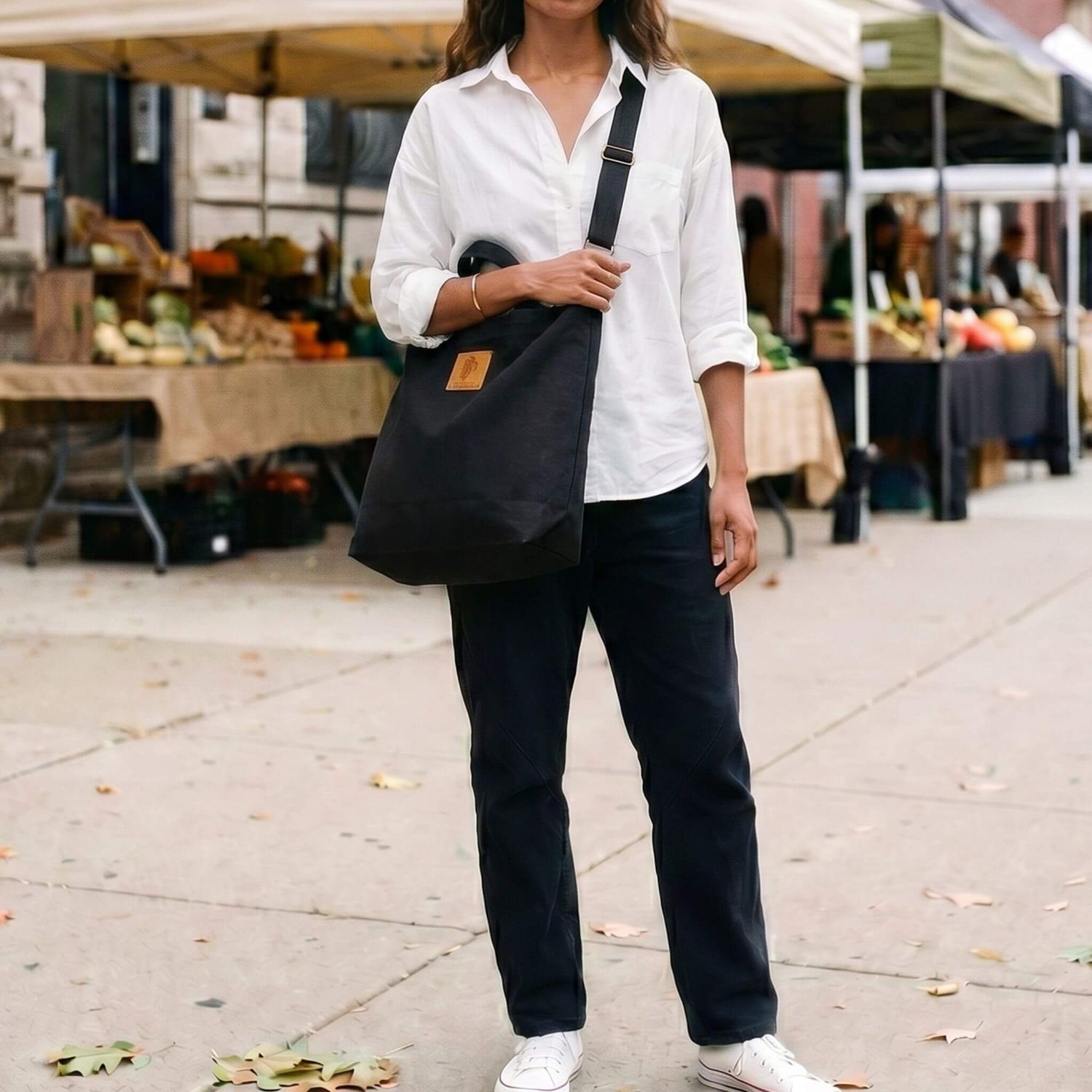 Canvas Carry-All Crossbody Bag for Men &amp; Women | Amani 