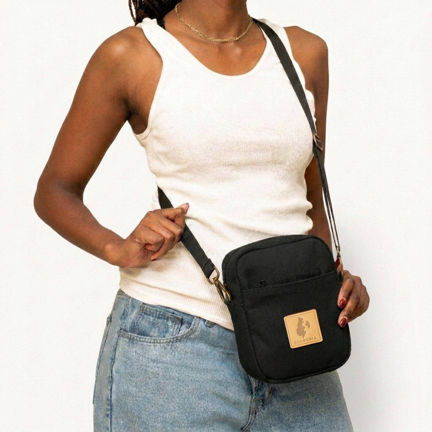 Convertible Canvas Crossbody Sling Bag 2L