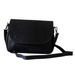 Lamu Cross Body Bag - Black Pull Up Leather