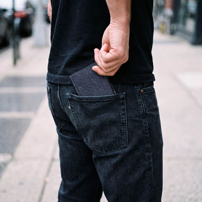 Genuine Slim Fish Wallets - Bifold Fish Leather Wallet 