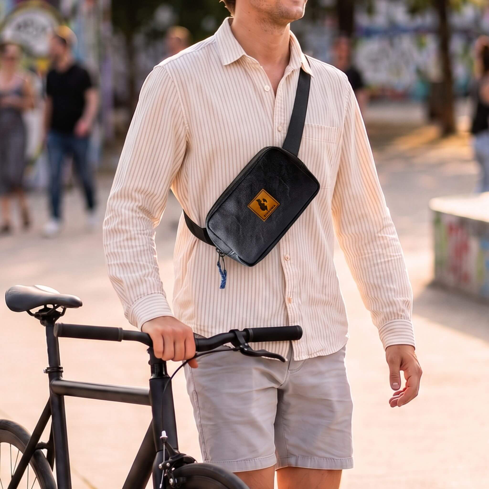 Vegan Leather Crossbody Belt Bag Ecodunia 