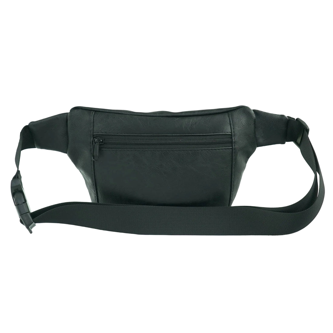 Black Vegan Crossbody Fanny Pack 