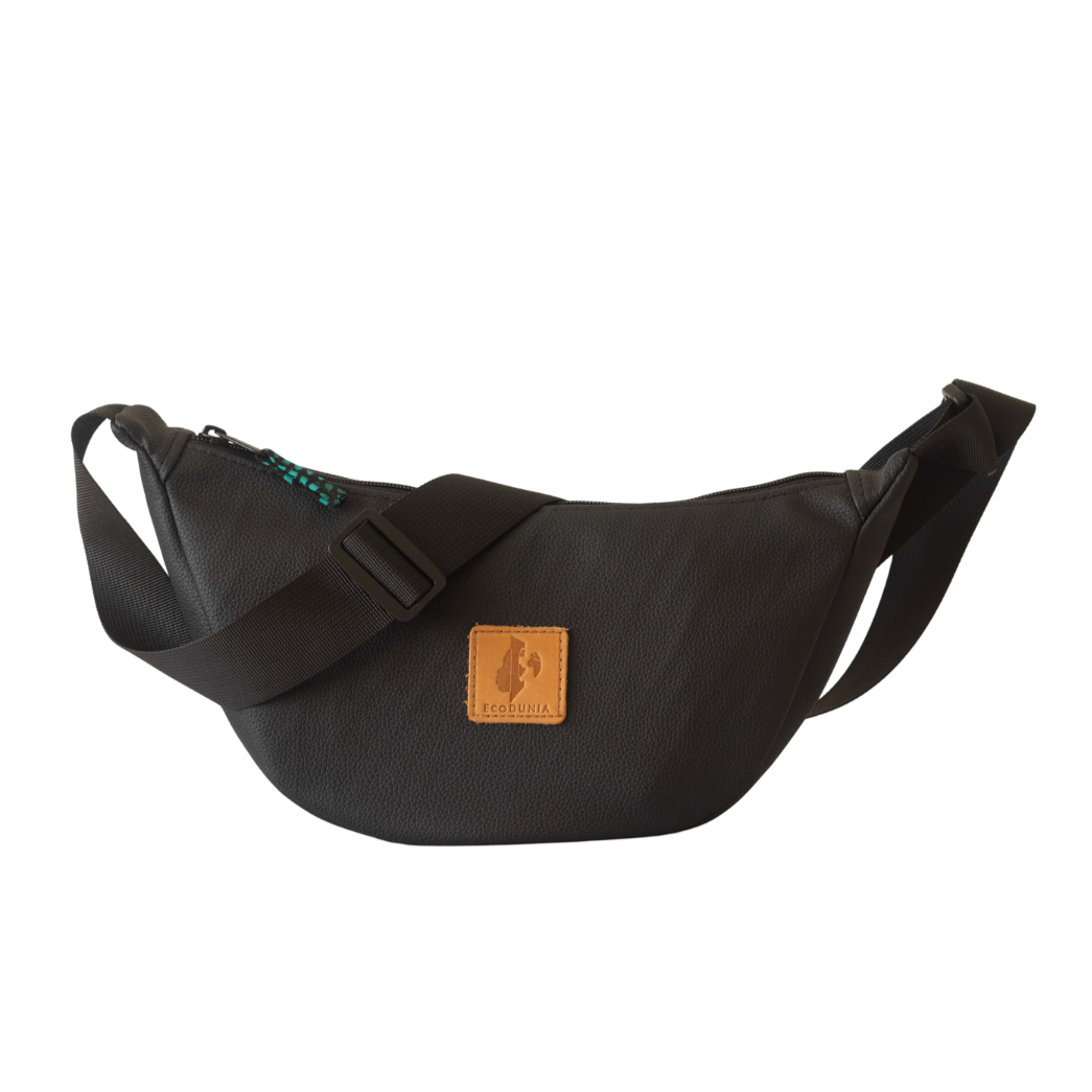 Round Mini Vegan Leather Crossbody Shoulder Bag 