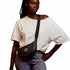Round Mini Vegan Leather Crossbody Shoulder Bag 