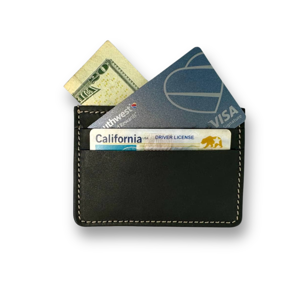 Genuine Leather Slim Card Holders Wallets Black Genuine Leather Slim Card Holders Wallets Black