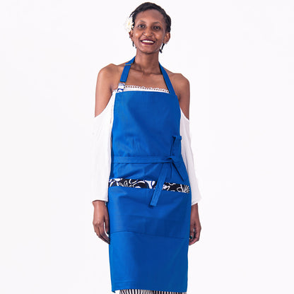 Jikoni Full Apron- Zilly Blue