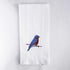 Blue Bird embroidered cotton kitchen tea towel 