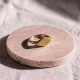 Brass Diamond Signet-Style Ring | Kata Ecodunia