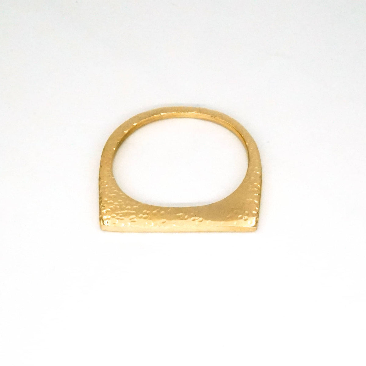 Hammered Square Bangle Bracelet