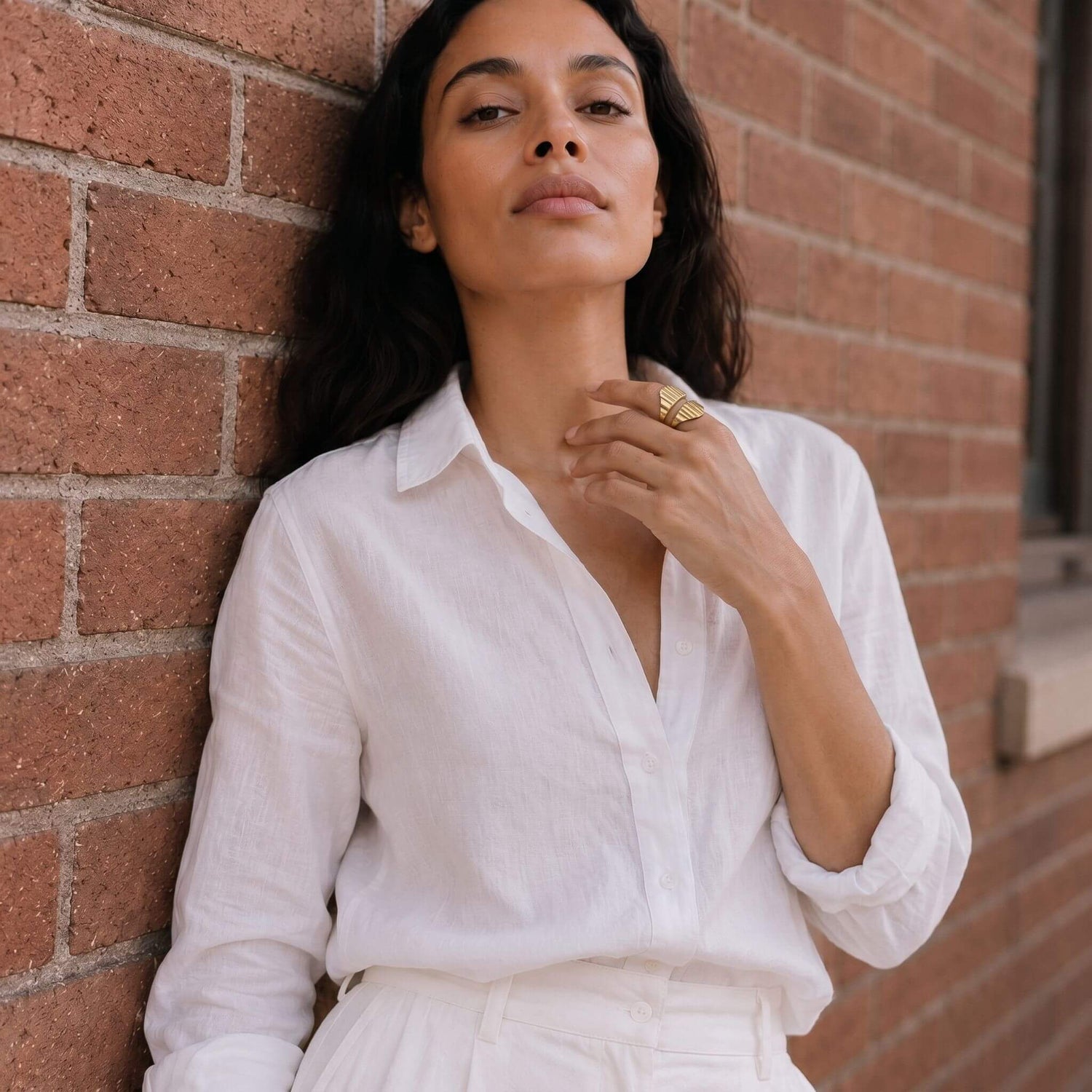 Ribbed Shield Statement Ring | Bata Ecodunia