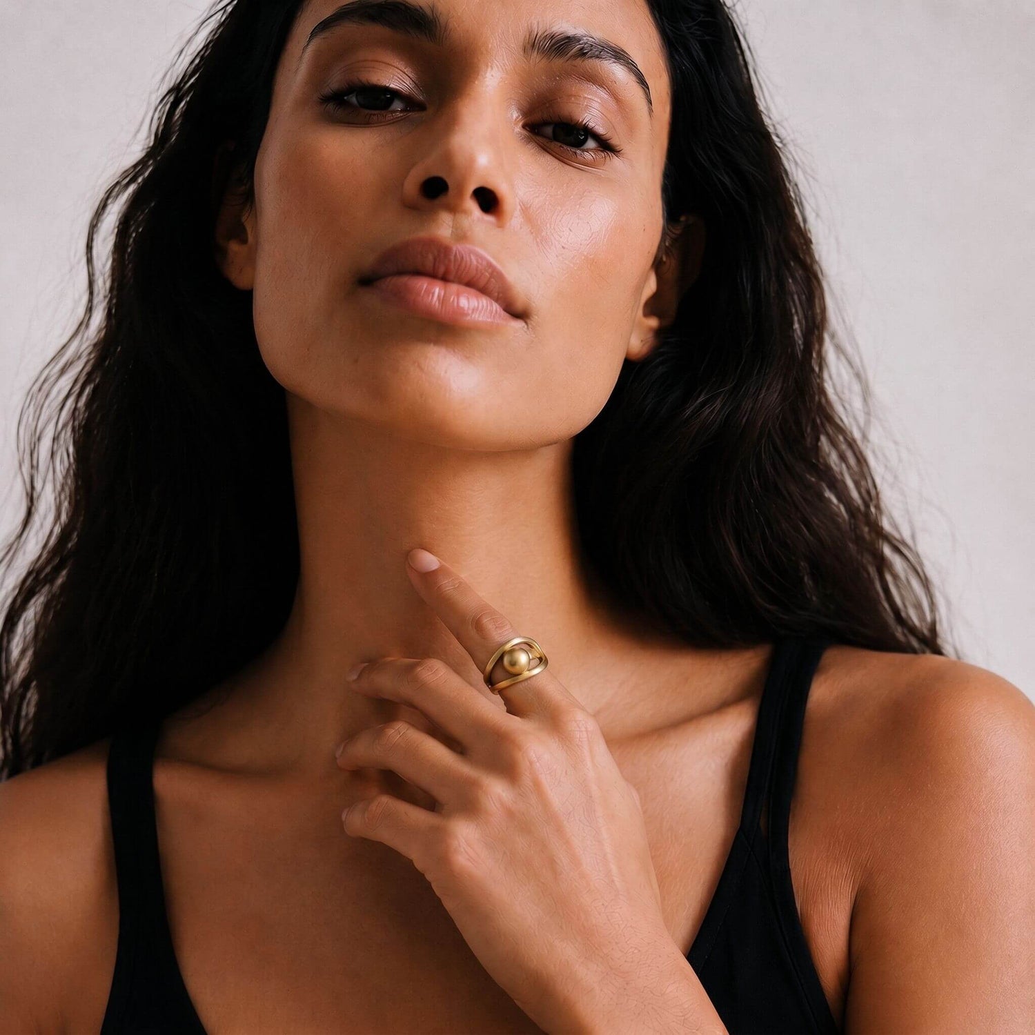 Brass Sculptural Wrap Ring | Sola Ecodunia