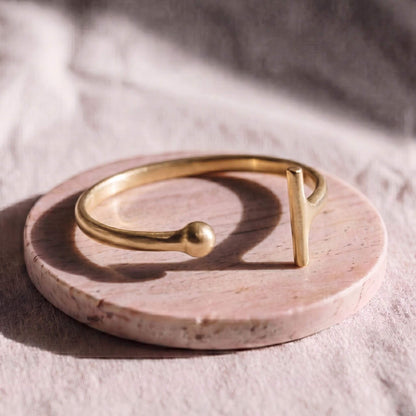 Teardrop Asymmetrical Cuff Bracelet | Shaba _ Ecodunia