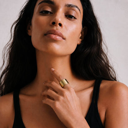 Brass Wide Band Solid Ring | Rahisi Ecodunia