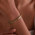 Wide Twisted Brass Cuff Bracelet | Dona -Ecodunia