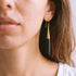 Brass & Bone Teardrop Drop Earrings | Shela 