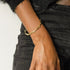 Kaya Brass Bangle – Handmade Round Link Bracelet