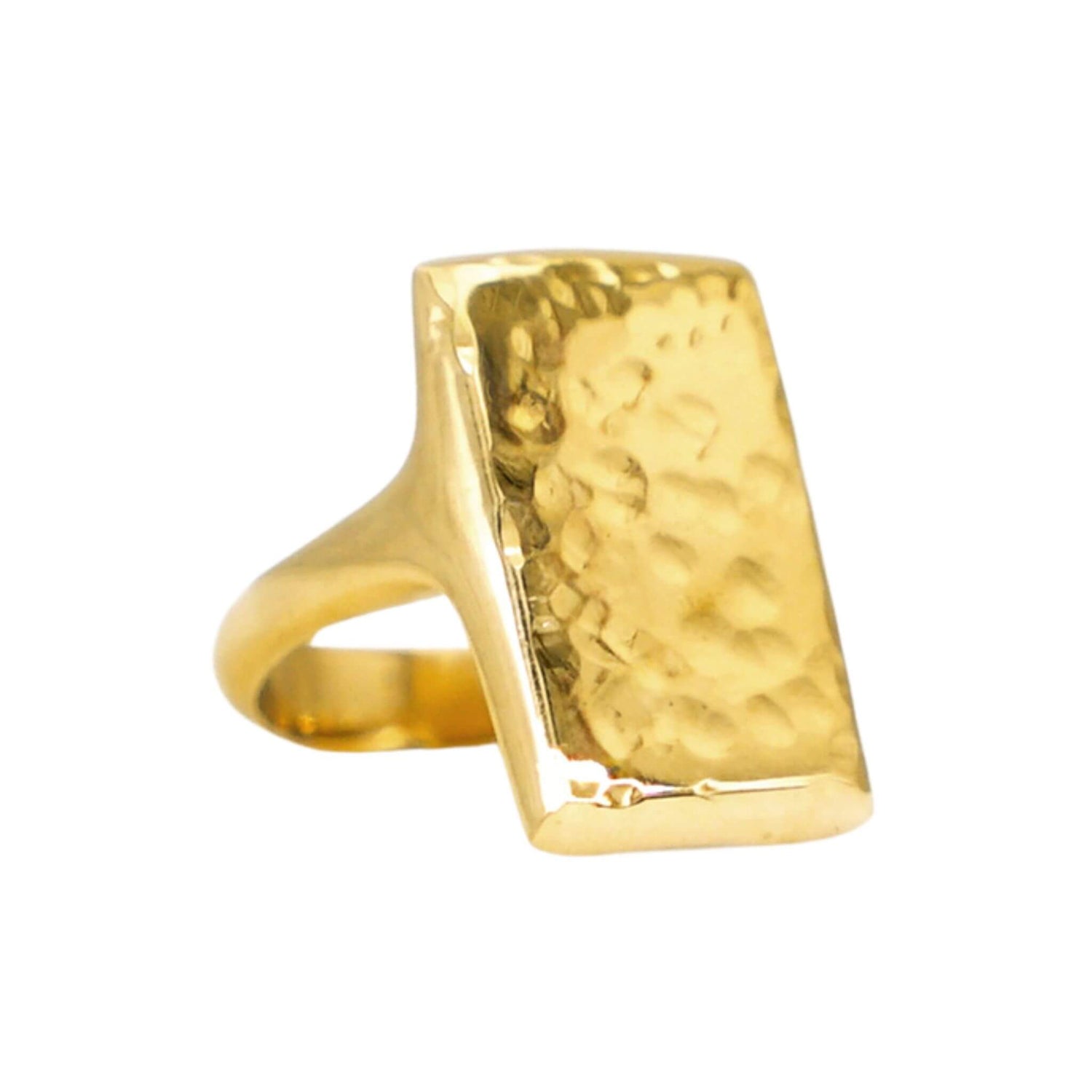 Hammered Square Ring | Goma