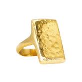 Hammered Square Ring | Goma