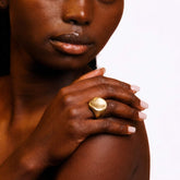 Organic Brass Statement Ring | Kivu