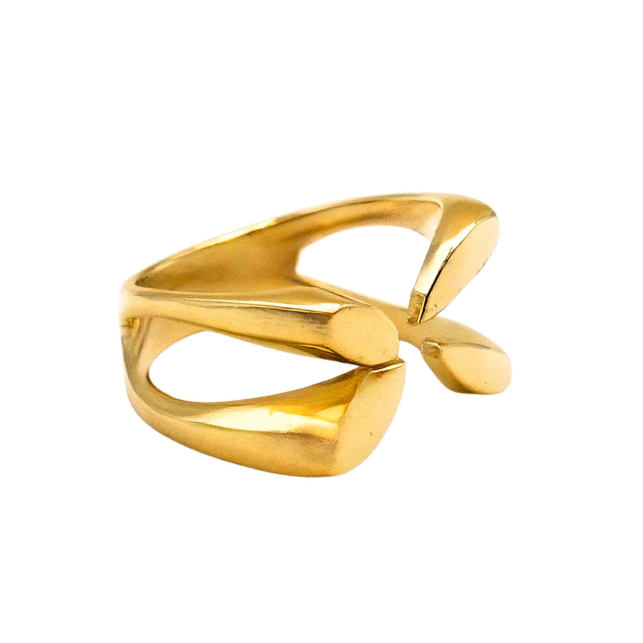 Handmade Brass Star Flower Ring | Meli Ecodunia