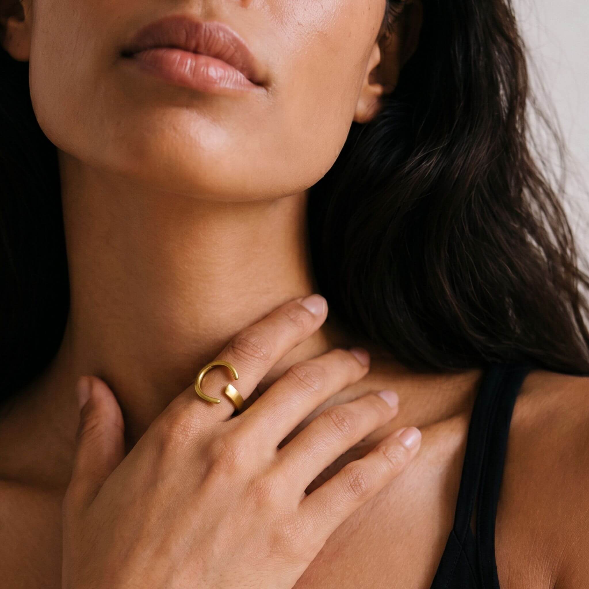 Brass Open Interlock Band Ring | Buni Ecodunia