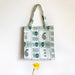 Canvas Beach Tote Bag - Green Tribal