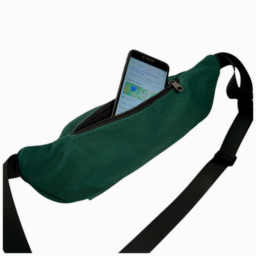 Canvas Fanny pack- Morrison Green