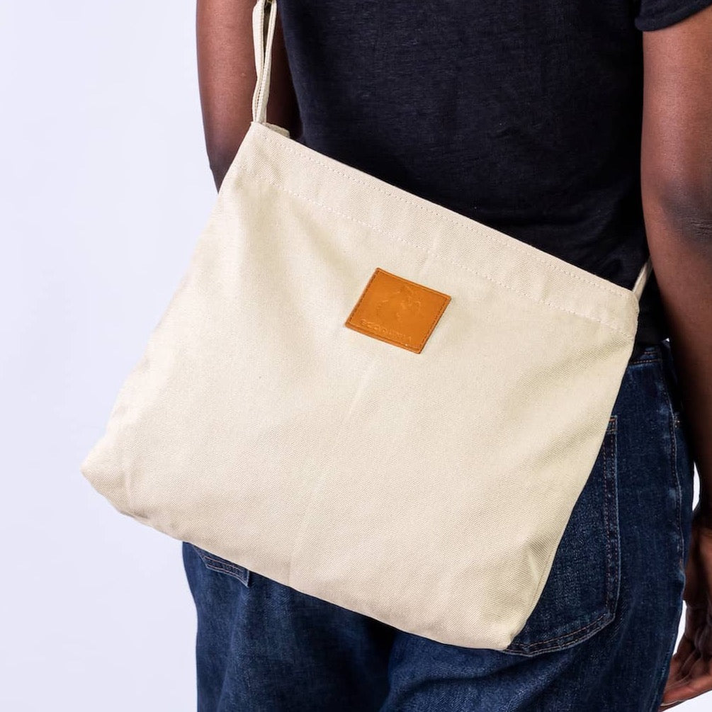 The Mini Amani Crossbody Bag - Sand White