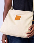 The Mini Amani Crossbody Bag - Sand White