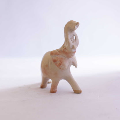 Hand Carved Elephant Soapstone Sculpture