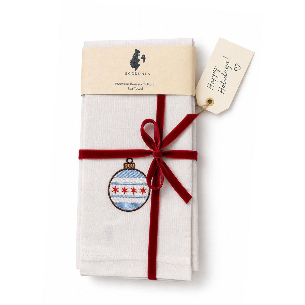 Custom Embroidered Tea Towel - EcoDunia