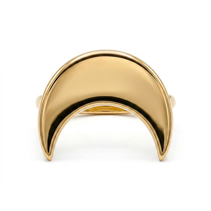 Smooth Crescent Moon Ring | Mwenzi  - EcoDunia