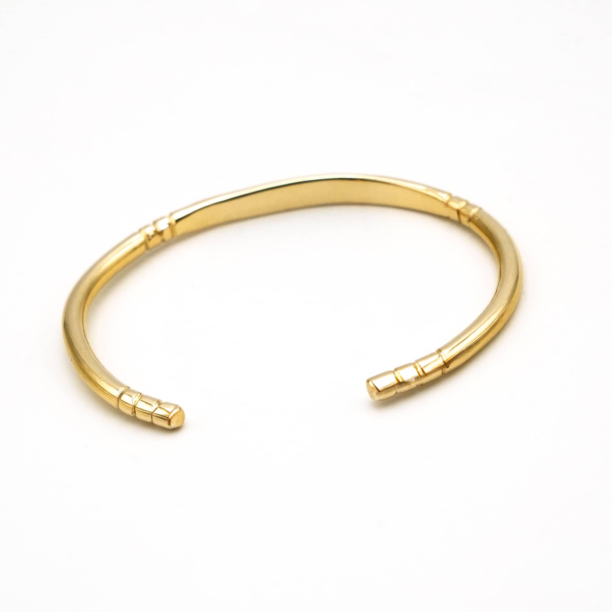 C-Shaped Brass Cuff Bracelet | Dhahabu - Ecodunia