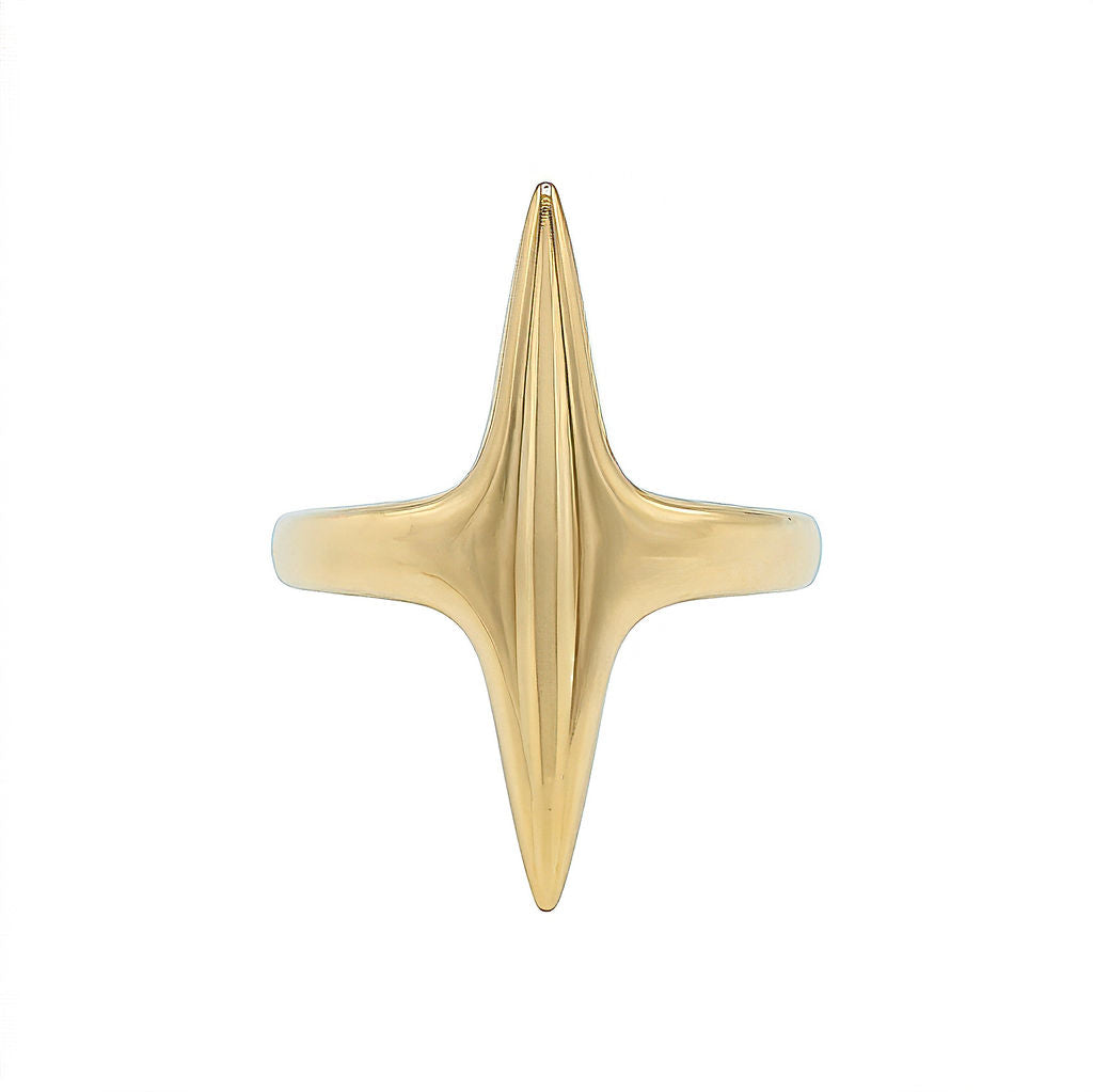 Curved Spike Statement Ring | Lazizi - EcoDunia