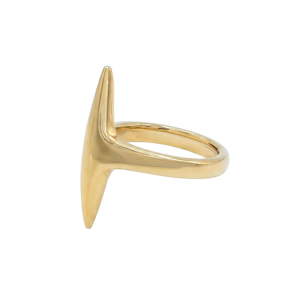 Curved Spike Statement Ring | Lazizi - EcoDunia