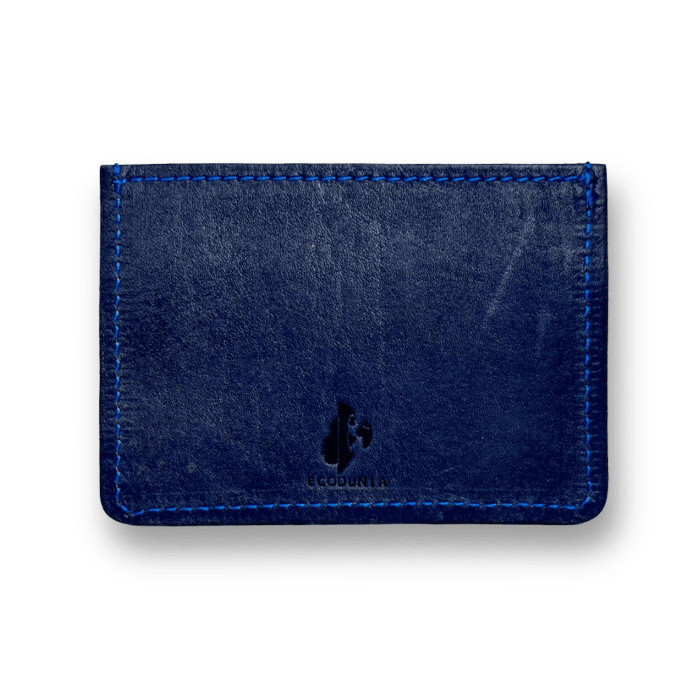 Custom fish leather card holder Ecodunia