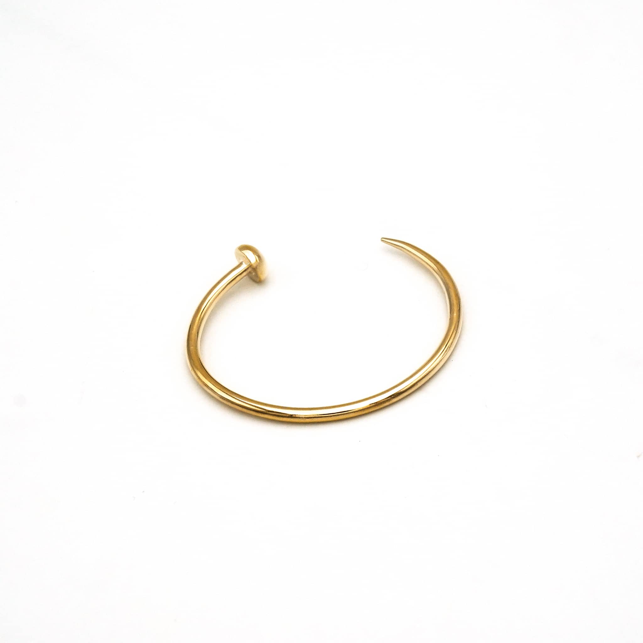 Bent Nail Brass Cuff Bracelet | Doa Ecodunia