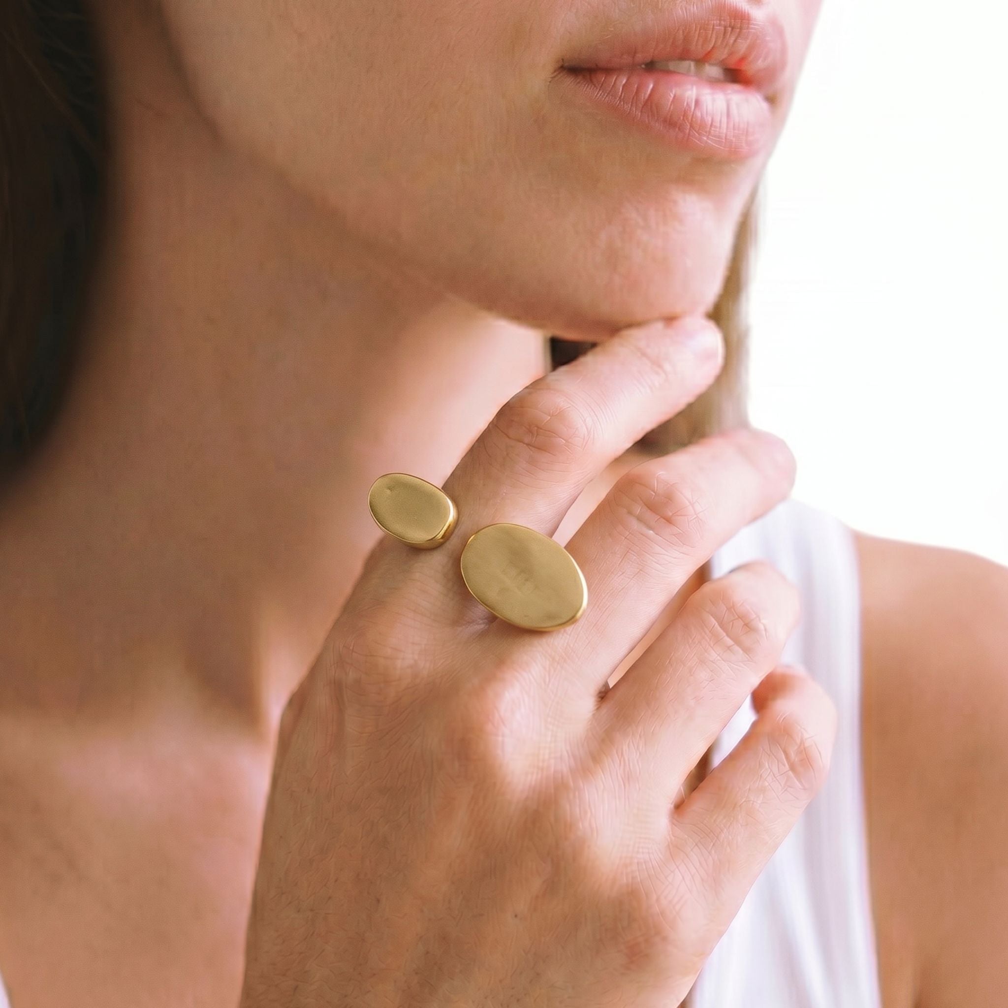 Double Disc Open Ring | Nala Ecodunia
