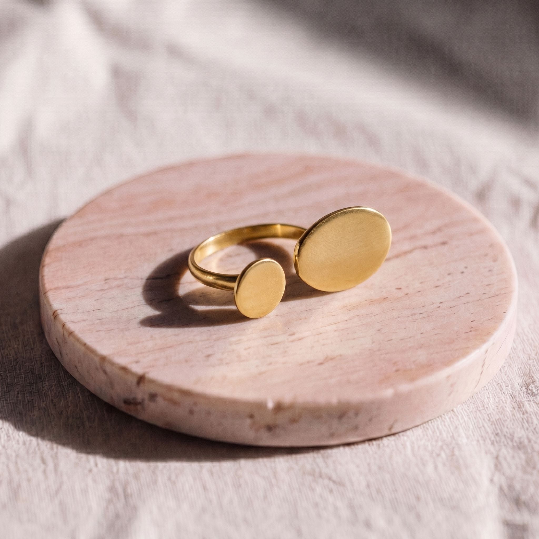 Double Disc Open Ring | Nala Ecodunia