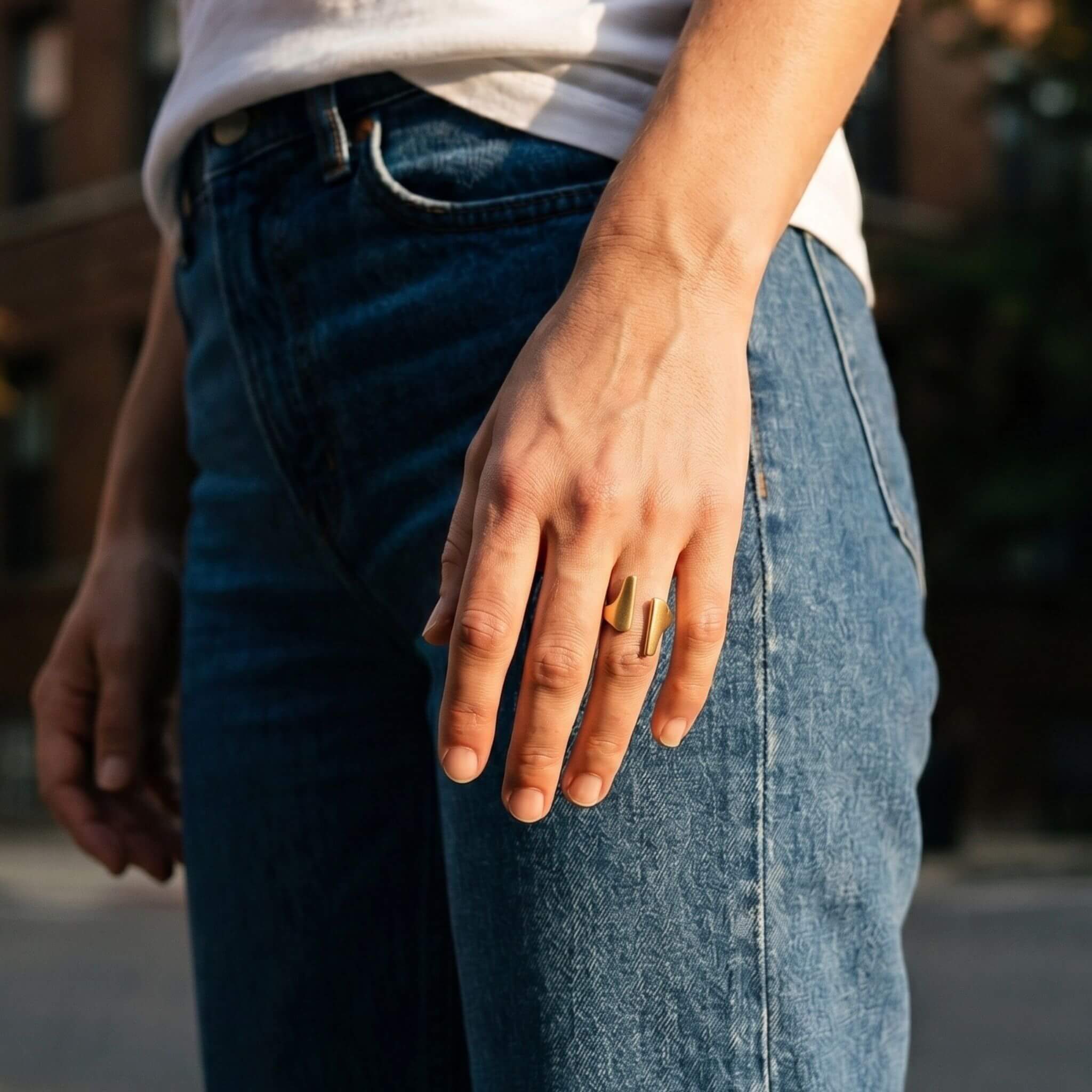 Taa Adjustable Initial Double Parallel Bar Ring Ecodunia