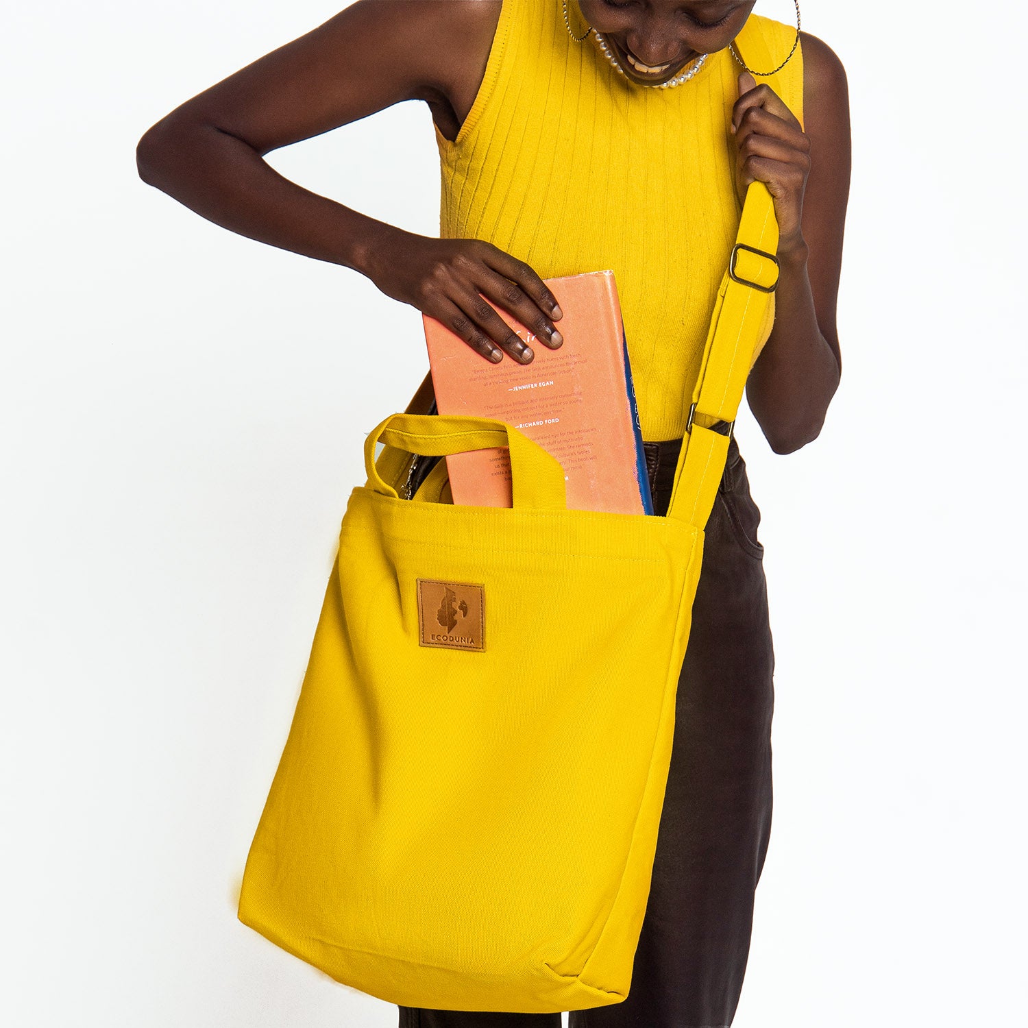 Canvas Carry-All Crossbody Bag for Men &amp; Women | Amani 